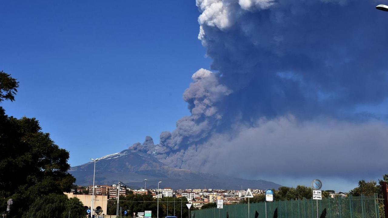 L'éruption de l'Etna le 24 décembre 2018. [Keystone - Orietta Scardino/ANSA]