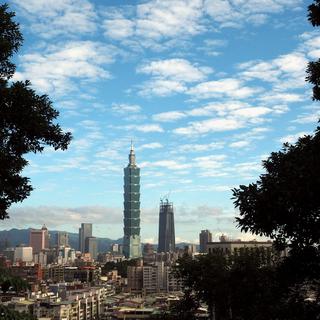 Vue sur la ville de Taipei, capitale de l'île de Taïwan. [EPA/Keystone - David Chang]