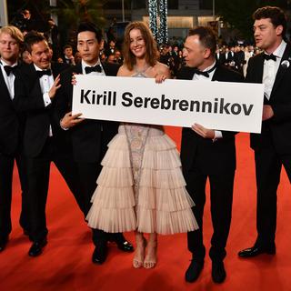 L'équipe du film "Leto" demande la libération du cinéaste Kirill Serebrennikov, au dernier festivald e Cannes. [AFP - Alberto PIZZOLI]