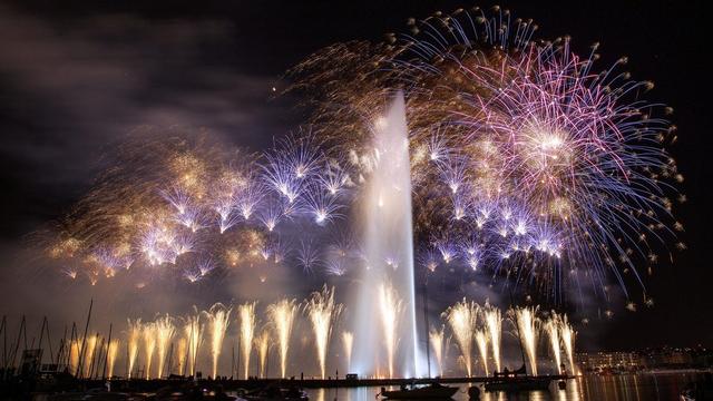 Les Genevois se prononçaient doublement sur l'avenir des Fêtes de Genève. [Keystone - Salvatore Di Nolfi]