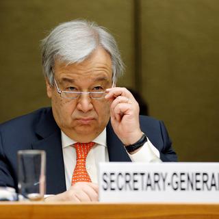 Le secrétaire général de l'ONU Antonio Guterres. [Reuters - Pierre Albouy]