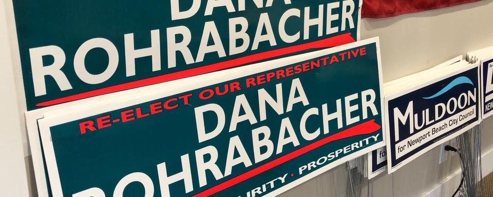 L'élu Républicain californien Dana Rohrabacher se représente. [RTS - Cédric Guigon]