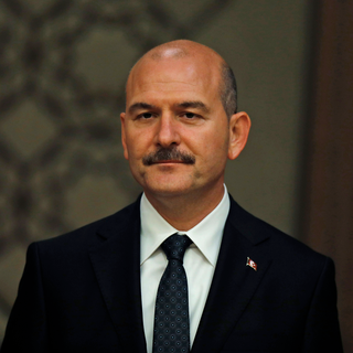 Le ministre turc de l'Intérieur Süleyman Soylu. [Keystone - Burhan Ozbilici]