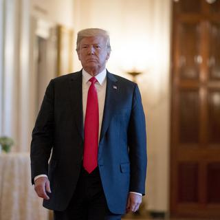 Donald Trump, mercredi 22 août 2018, à la Maison Blanche, à Washington. [AP/Keystone - Andrew Harnik]