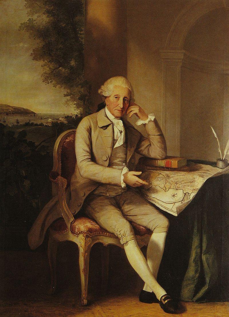 Le Neuchâtelois David de Pury, peint par Thomas Hickey au 18e siècle. [LDD - Hôtel de Ville de Neuchâtel]