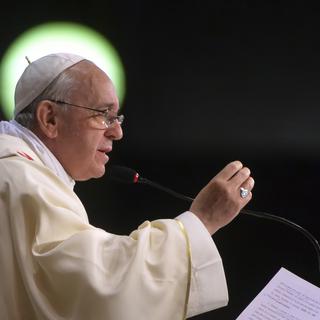 Le pape François. [Reuters - Luca Zennaro]