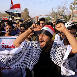 La contestation du peuple irakien grandit pour dénoncer la corruption ainsi qu’une pénurie d’eau et d’électricité. [Keystone - Nabil al-Jurani - AP Photo]