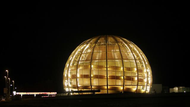 Le Globe de la science et de l'innovation du CERN à Meyrin (GE). [AP Photo - Anja Niedringhaus]