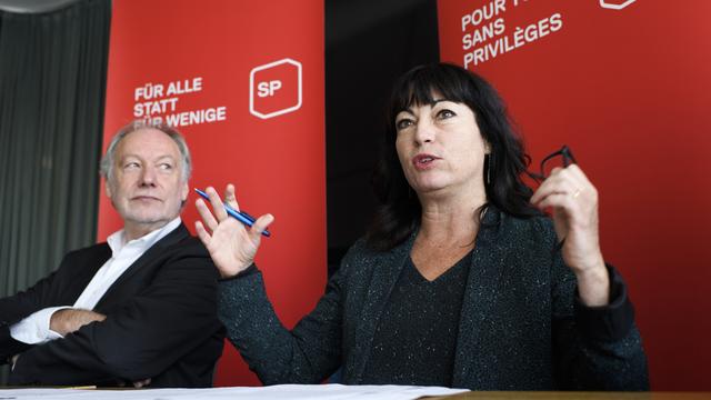 Pour la vice-présidente du PS Géraldine Savary, il est capital que les partis se mobilisent. [Keystone - Anthony Anex]