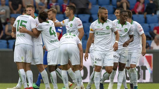 Les joueurs Saint-Gallois ont bien entamé leur saison de Super League en gagnant à Bâle. [Georgios Kefalas]