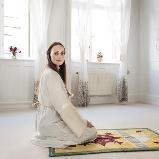 Sherin Khankan, première femme imam du Danemark. [Scanpix Denmark/AFP - Linda Kastrup]