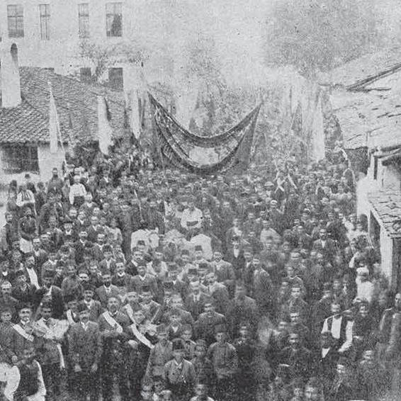 Révolution des Jeunes-Turcs, Prilep (Macédonie), 1908 [wikimedia]