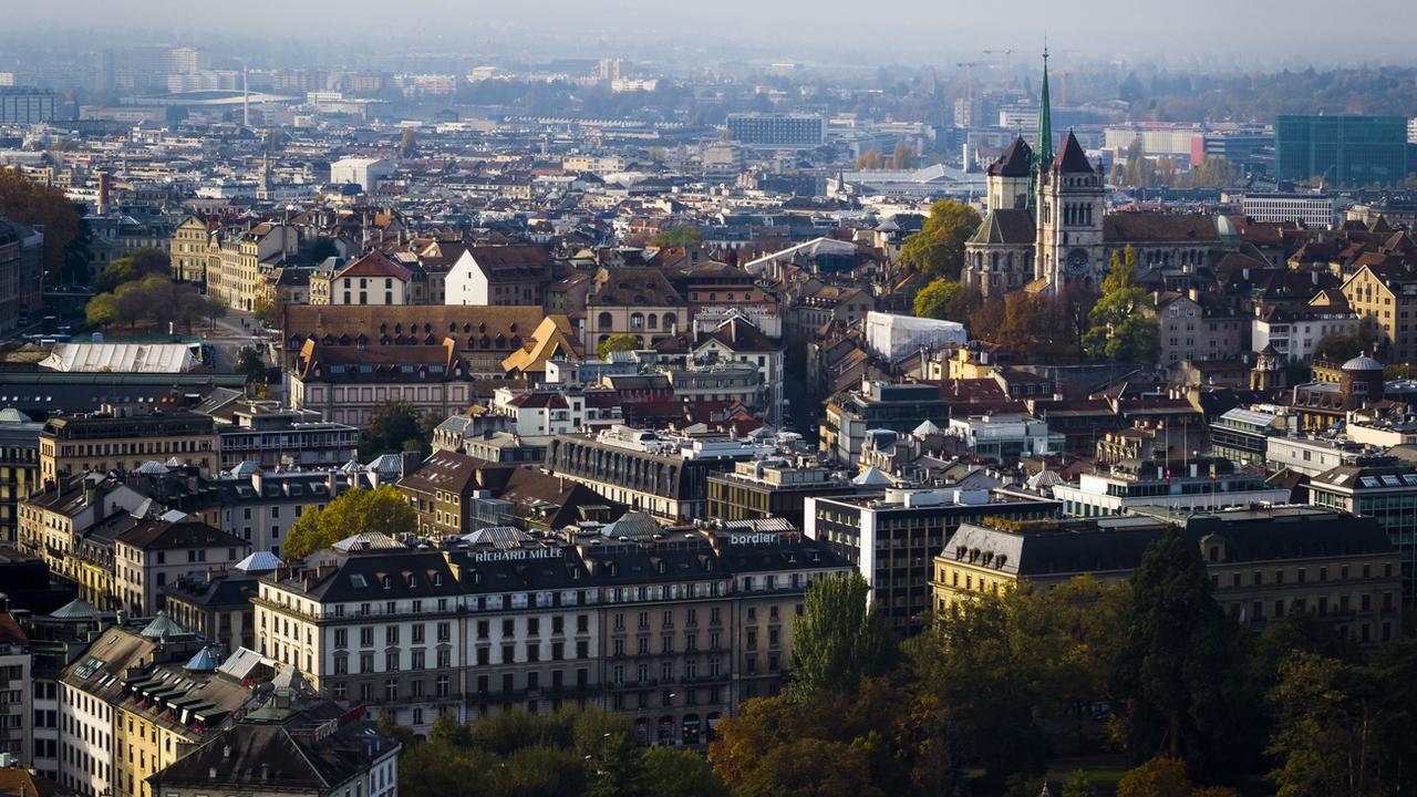 Une vue de la ville de Genève (image d'illustration). [Keystone - Valentin Flauraud]