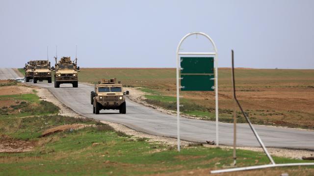 Des troupes américaines patrouillant en Syrie. [Reuters - Rodi Said]