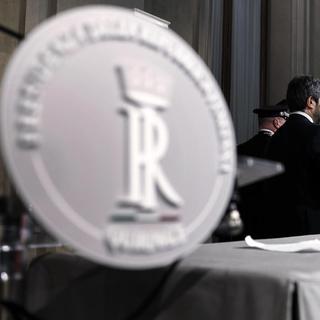 Au Palais du Quirinal, résidence officielle du président de la République italienne, le 26 avril 2018. [AP ANSA - Riccardo Antimiani]