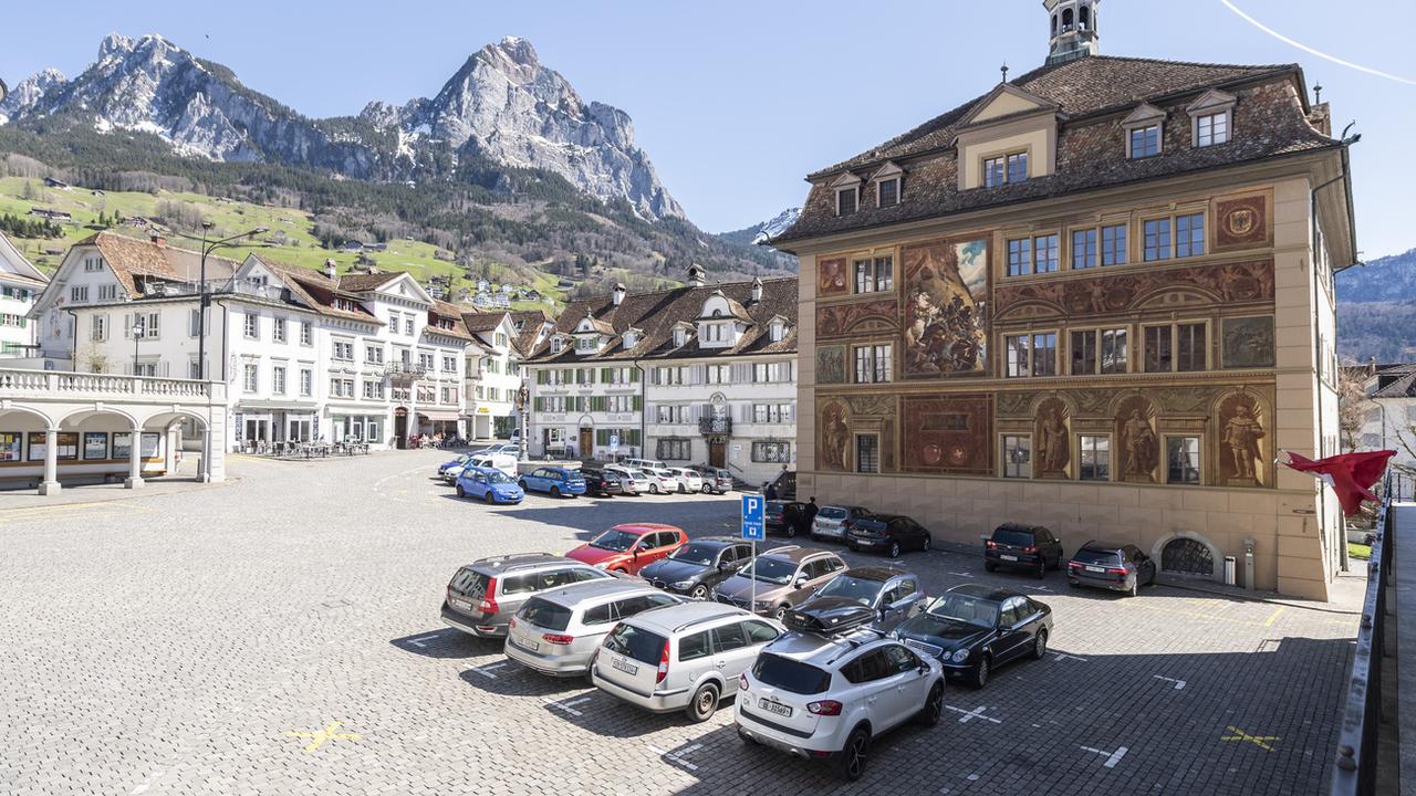 L'hôtel de ville de Schwyz (image d'illustration). [Keystone - Ennio Leanza]