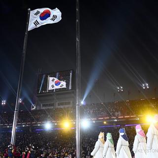 Le drapeau sud-coréen flottera aux côtés des anneaux olympiques du 9 au 25 février. [Vadim Ghirda]