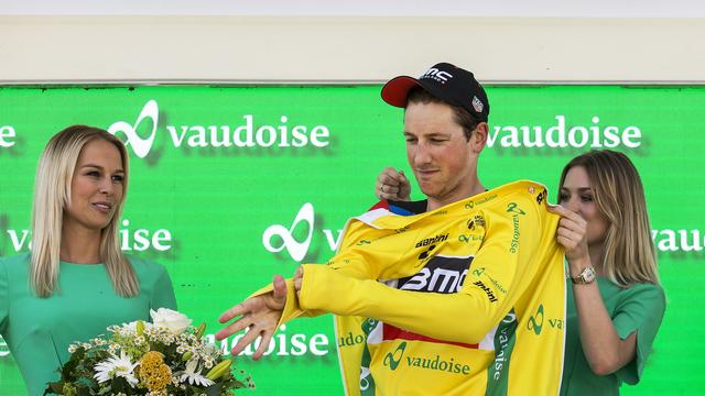 Le cycliste Stefan Küng au premier jour du Tour de Suisse 2018. [Keystone - Alexandra Wey]