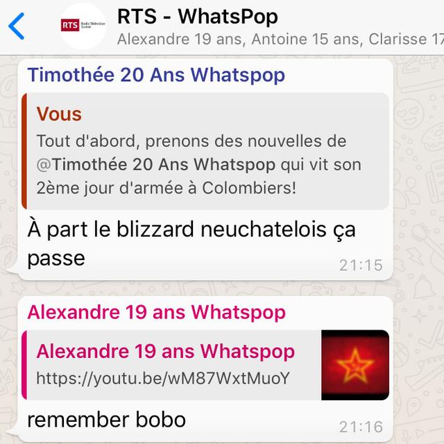 WhatsPop, Saison 1, épisode 4. [RTS - Christine Gonzalez]