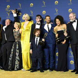 L'équipe de "Game of Thrones" lors des Emmy Awards 2018. [AFP - Valérie Macon]
