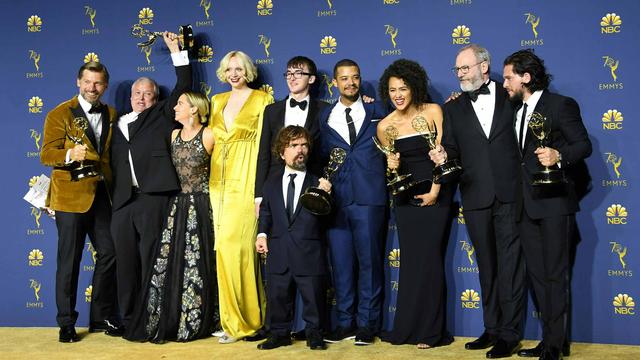 L'équipe de "Game of Thrones" lors des Emmy Awards 2018. [AFP - Valérie Macon]