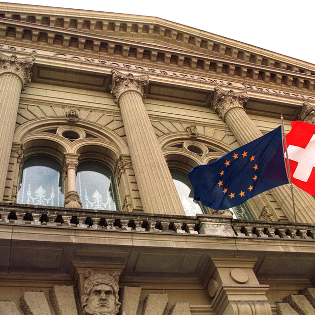 Le Conseil fédéral fait le point mercredi sur les relations Suisse-UE. [Keystone - Alessandro della Valle]