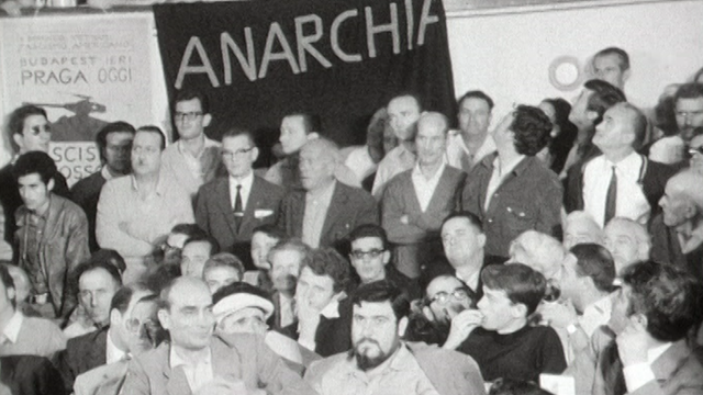 Congrès anarchiste de Carrare en 1968. [RTS]