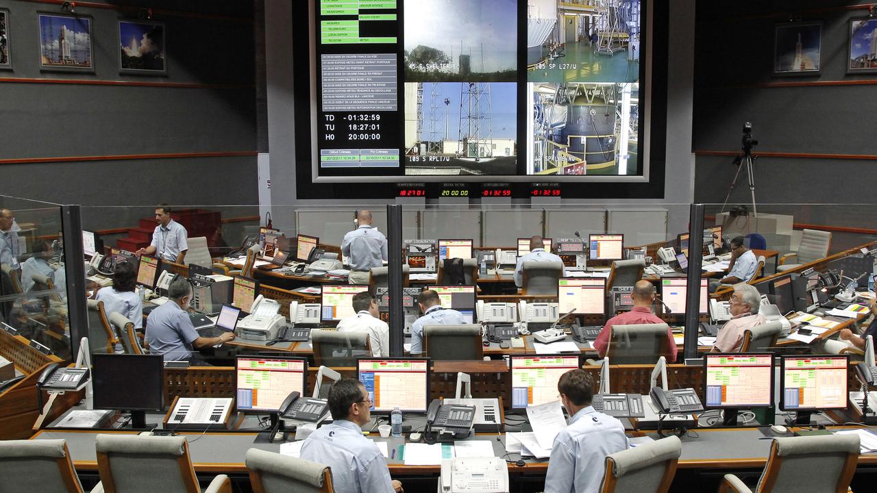 Salle de contrôle du port spatial français en Guyane (image d'illustration). [Reuters - Benoît Tessier]