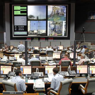Salle de contrôle du port spatial français en Guyane (image d'illustration). [Reuters - Benoît Tessier]