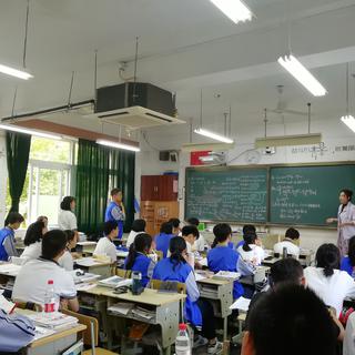Une classe du collège No.11 de Hangzhou. [RTS - Michael Peuker]
