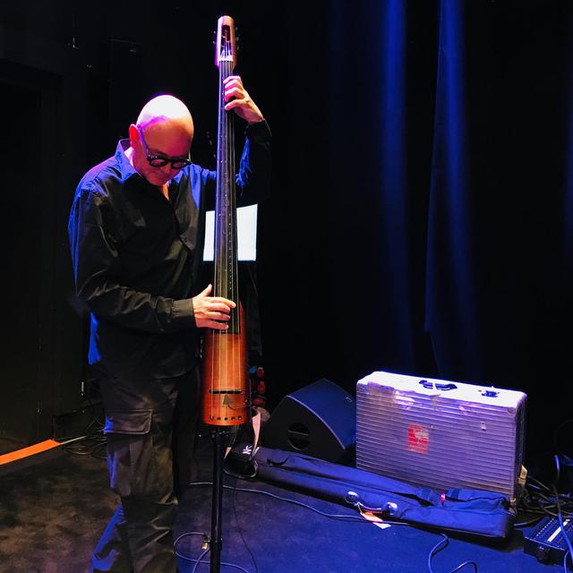Le contrebassiste Mich Gerber présente son dernier album, intitulé "Shorline". [RTS - Sébastien Blanc]