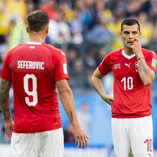 Les Suisses n'ont pas joué le match qu'il fallait face à la Suède. [Keystone - Laurent Gilliéron]