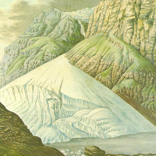 Représentation du glacier du Giétro en 1818, par Escher von der Linth.
DP [DP]