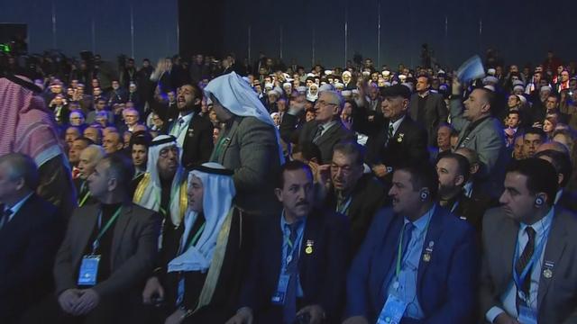 Ambiance tendue à l'ouverture du congrès pour la paix en Syrie, ce 30 janvier 2018, à Sotchi.