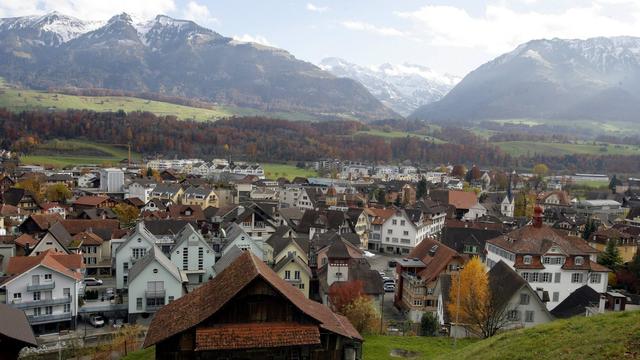 Une vue sur la ville de Sarnen, dans le canton d'Obwald. [Keystone - Urs Flueeler]