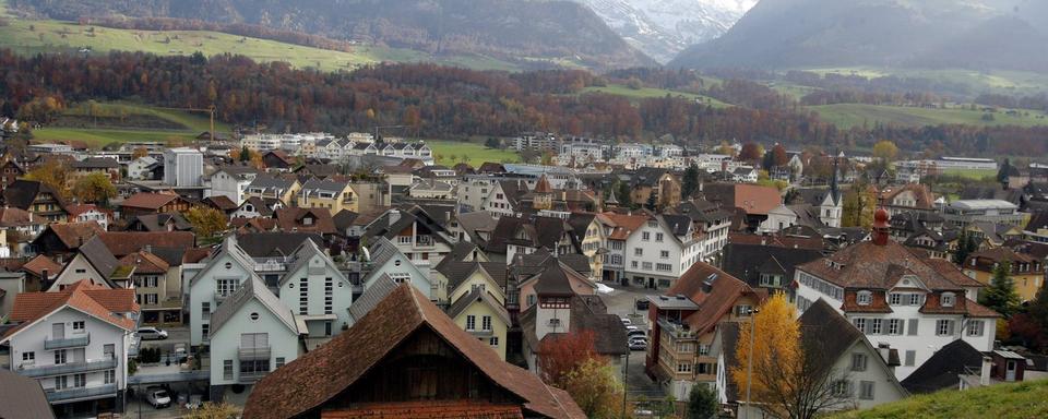 Une vue sur la ville de Sarnen, dans le canton d'Obwald. [Keystone - Urs Flueeler]