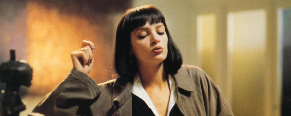 Uma Thurman, dans le film "Pulp Fiction" de Quentin Tarantino. [AFP - Archives du 7eme Art / Photo12]