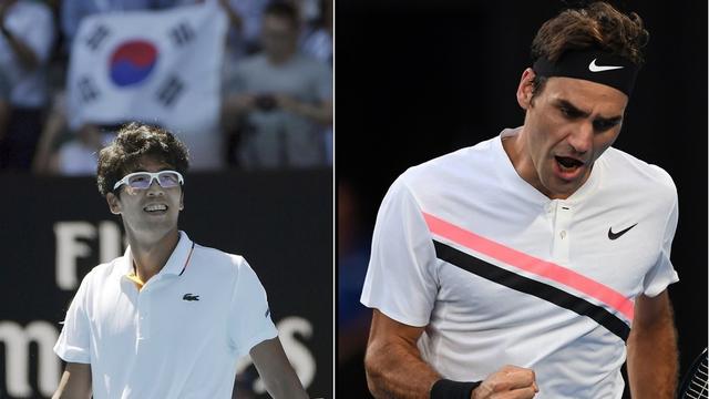 Chung et Federer s'affrontent pour la 1re fois. [T.Nearmy/L.Coch]