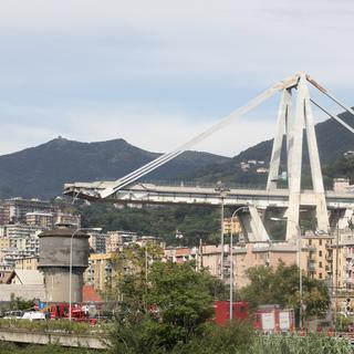 Le pont Morandi de Gênes après son effondrement le 14 août 2018.
Mauro Ujetto/NurPhoto
AFP [Mauro Ujetto/NurPhoto]