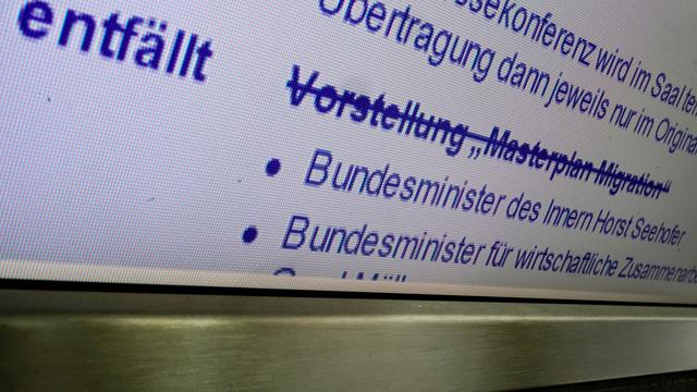 Le ministre allemand de l'Intérieur a annulé la présentation de sa réforme du droit d'asile. [EPA/Keystone - Alexander Becher]