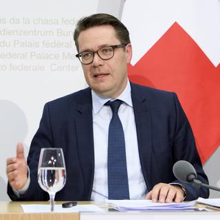 Le conseiller d'Etat Benedikt Würth (PDC/SG) est le président actuel de la Conférence des gouvernements cantonaux (CDC). [Keystone - Anthony Anex]