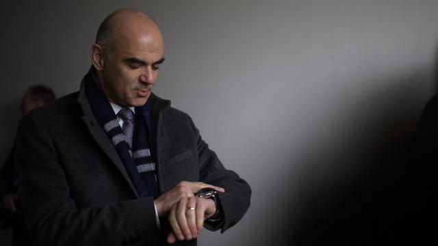 Le président de la Confédération Alain Berset. [Keystone - Gian Ehrenzeller]