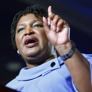 La candidate démocrate Stacey Abrams. [Keystone - Tami Chappell]