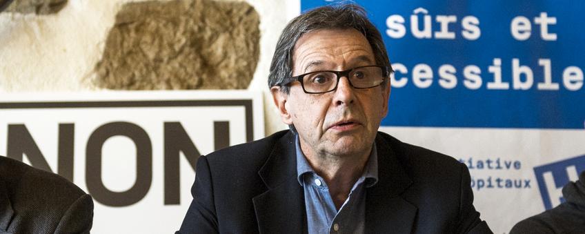 Claude-André Moser, co-président du Groupe de travail interpartis sur l'hôpital. [Keystone - Leo Duperrex]