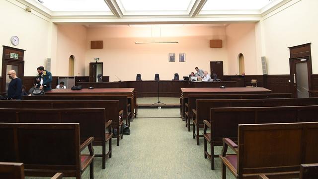 La salle d'audience dans laquelle va se dérouler le procès à Bruxelles. [Pool/AFP - Emmanuel Dunand]