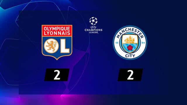 5e journée, Lyon - Manchester City (2-2): le résumé de la rencontre