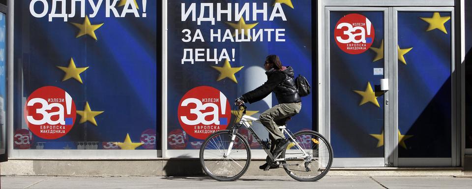 La Macédoine doit changer de nom pour entrer dans l'UE. [AP Photo/Keystone - Boris Grdanoski]