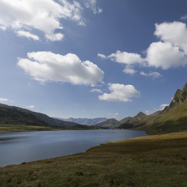 Le lac de Cadagno au Tessin. [Keystone - Gaetan Bally]