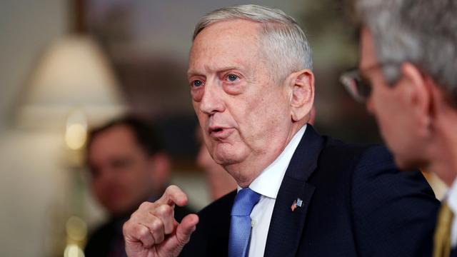 Le ministre américain de la Défense Jim Mattis lors d'un entretien à Washington, le 9 octobre 2018. [Reuters - Joshua Roberts]