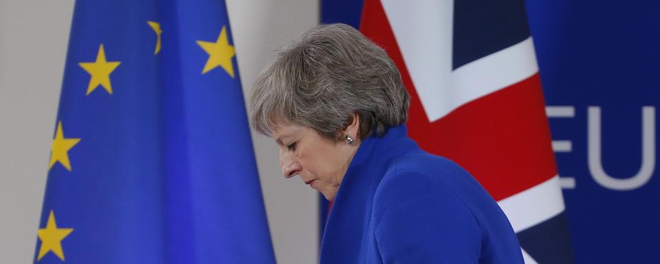 Theresa May, ce dimanche 25 novembre 2018 à Bruxelles.